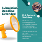 Extension to Application Submission for Doctoral Workshop