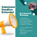 Extension to Application Submission for Doctoral Workshop
